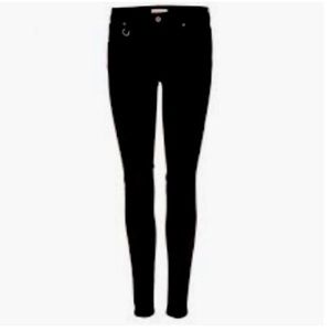 Burberry Brit Westbourne Skinny Ankle In Black, Size L.